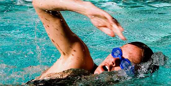 girl swimming