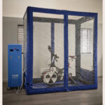 The Altitude Inflatable with a Wattbike inside.