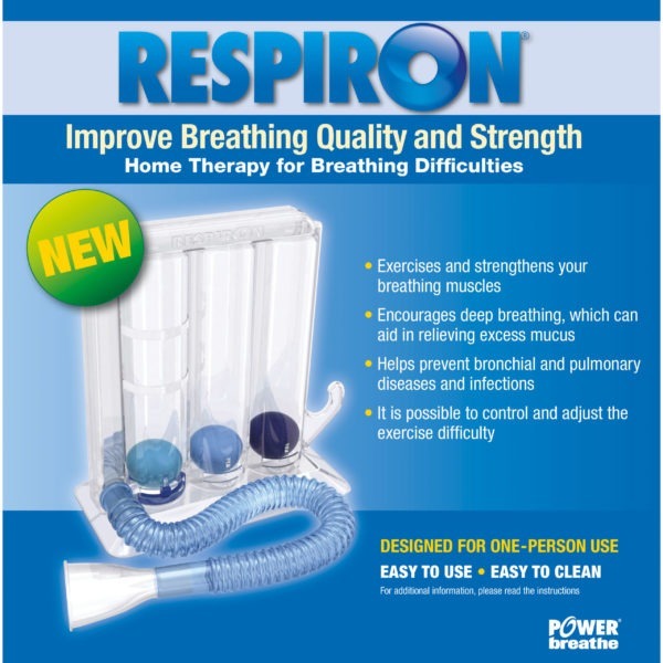 The Respiron device - designed to restore normal breathing patterns and help maintain lung function.