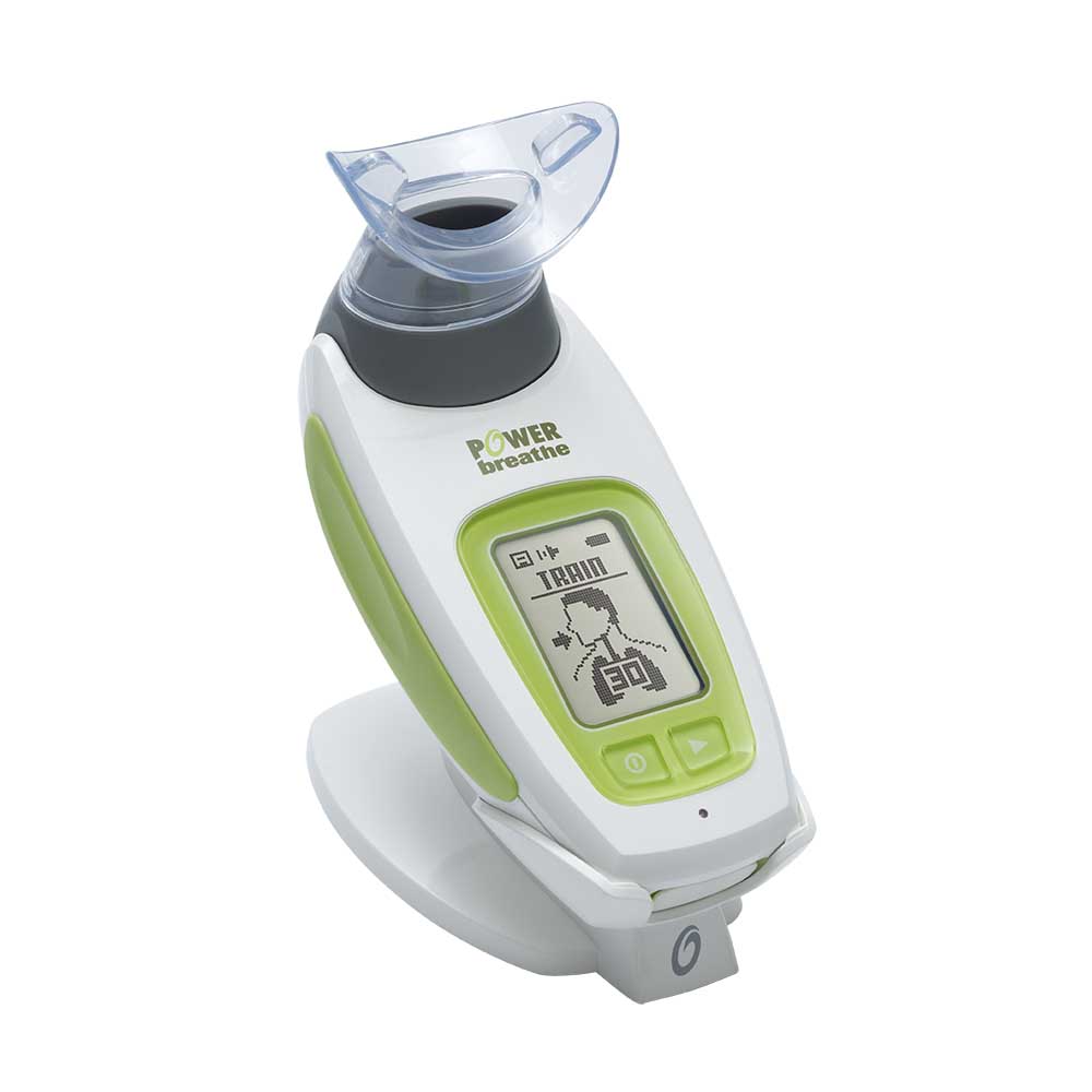 The POWERbreathe K1. This device offers an entry level of breathing training.