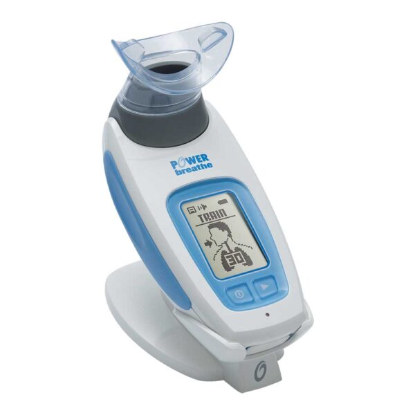 The POWERbreathe K3. This device offers an advanced level of breathing training.