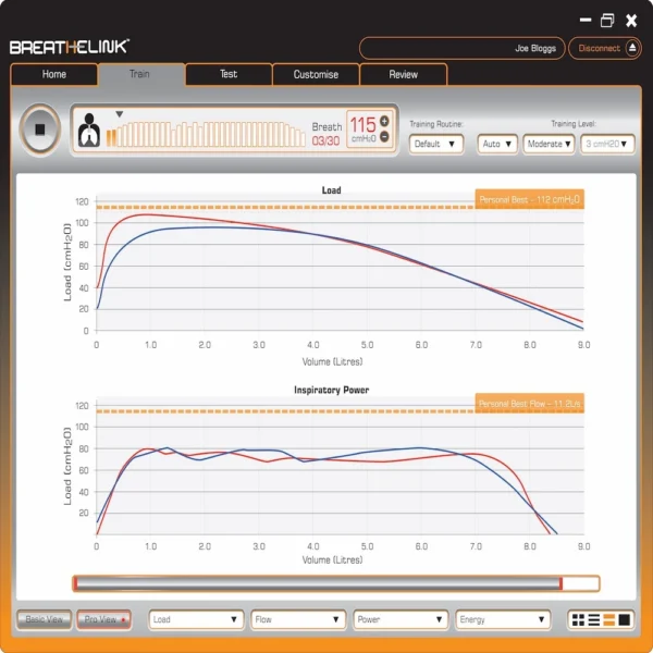 POWERbreathe K5 Breathe-Link Pro View