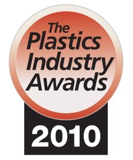 The logo for the plastics industry awards in 2010.