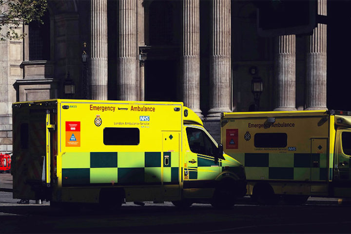 Two NHS Ambulances