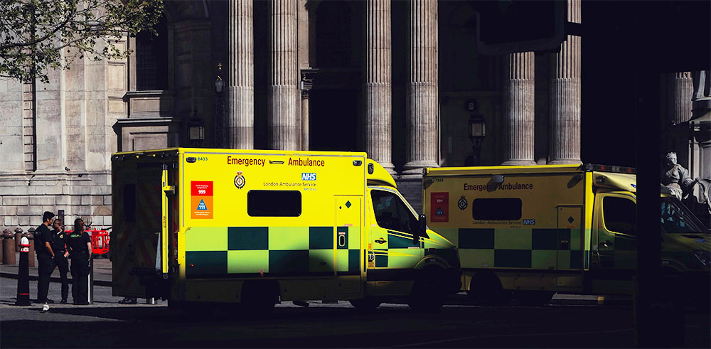 Two NHS Ambulances