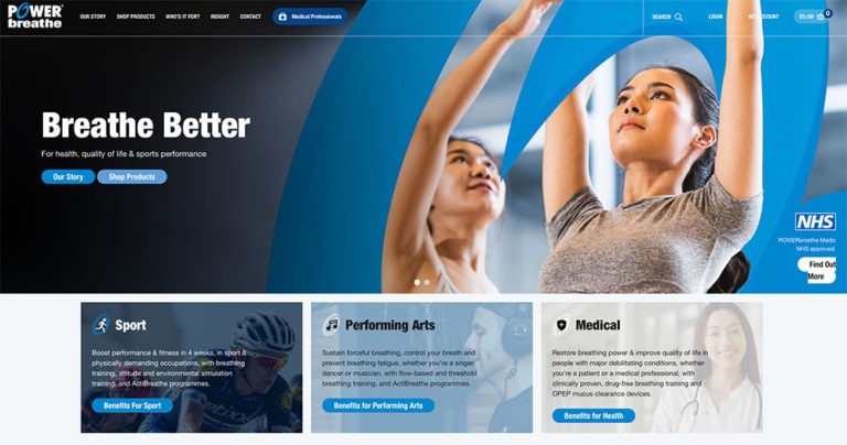 image of new website