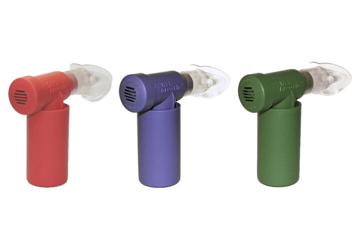 limited edition colours of the POWERbreathe classic IMT device