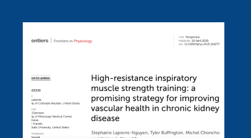 High-resistance inspiratory muscle strength training: a promising strategy for improving vascular health in chronic kidney disease