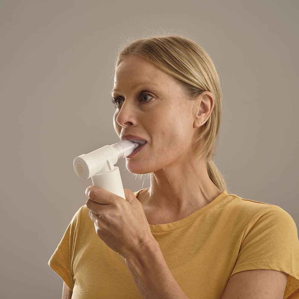 Head and Shoulders of a woman using the Classic Medic