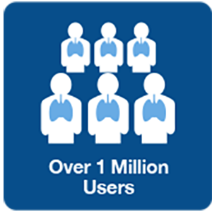 Over 1 million users worldwide