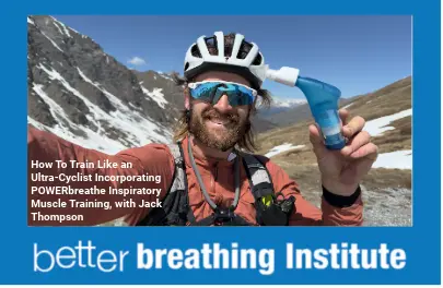 How to Train Like an Ultra Endurance Cyclist Incorporating POWERbreathe Inspiratory Muscle Training