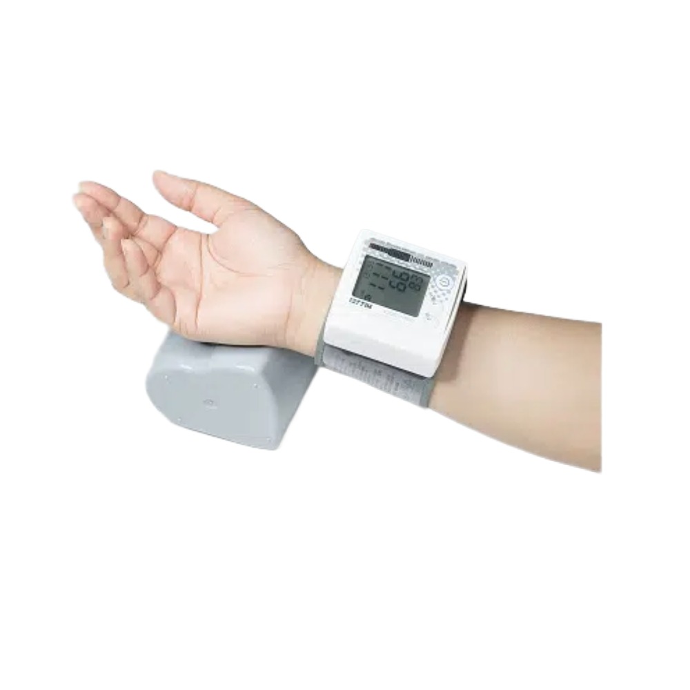 Nissei wrist blood pressure monitor on an arm